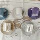 Set of 5 iridescent harlequin espresso coffee cups