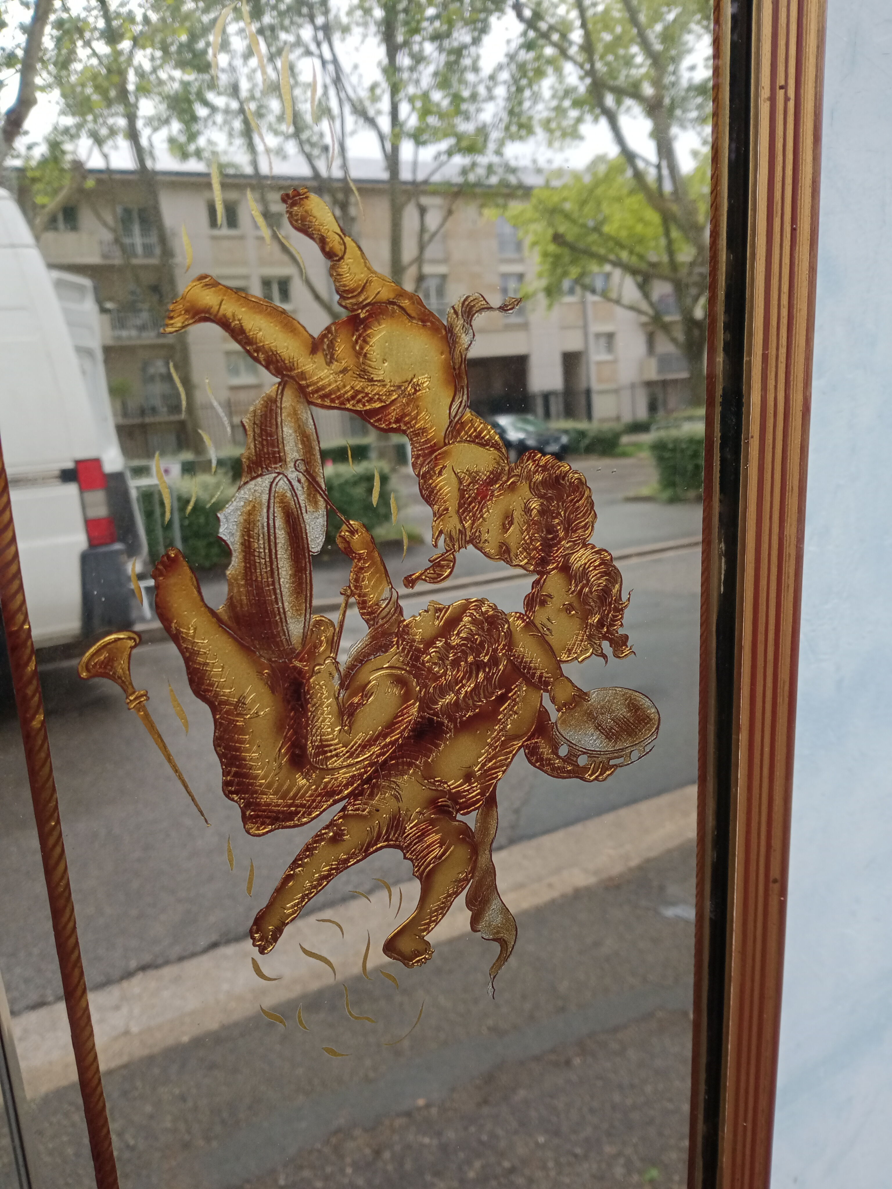 Miroir années 50 , 2,35 x 1,00 mètre