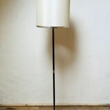Floor lamp in black lacquered metal, 50s.