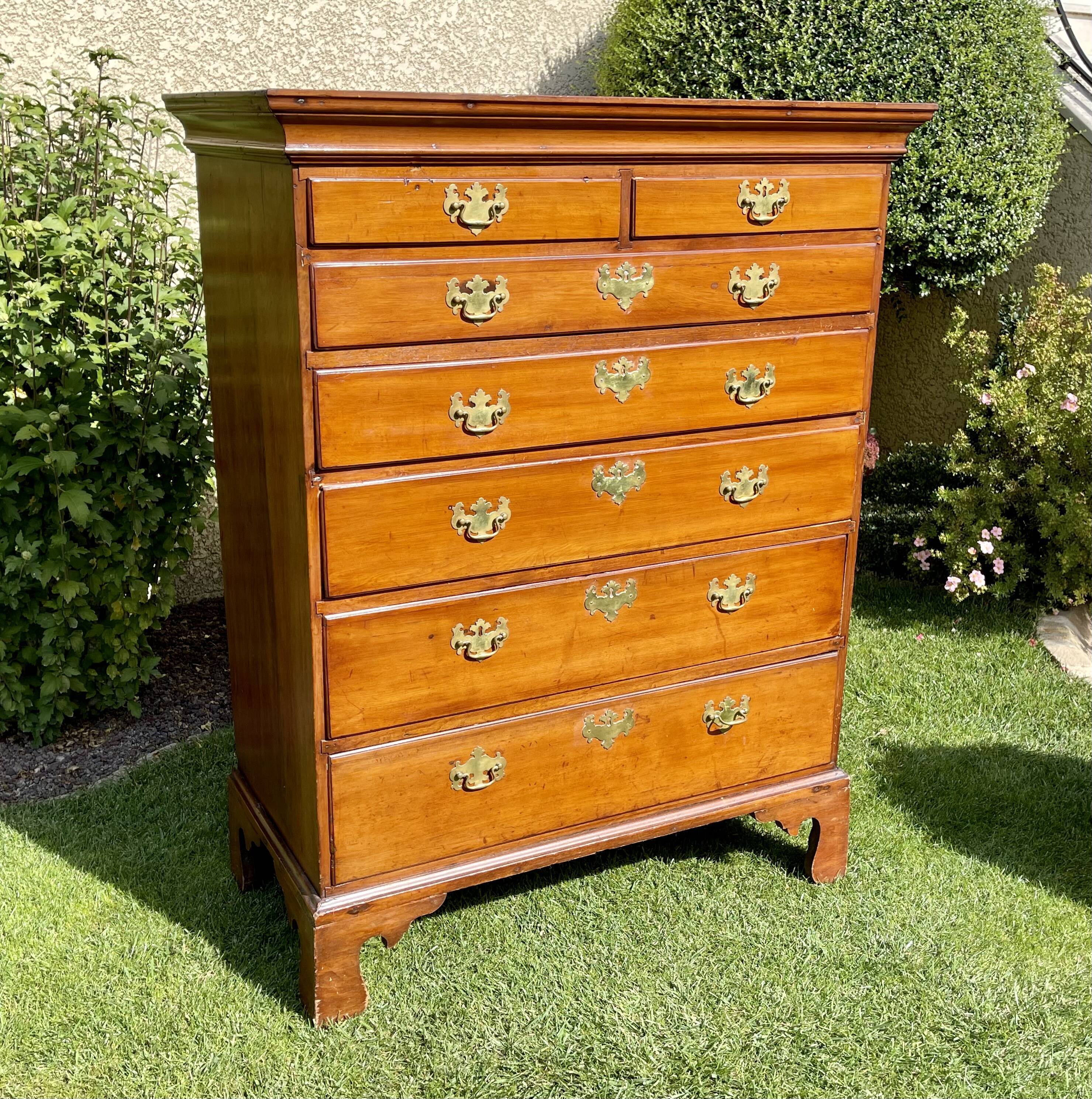 Semainier with support height in Mahogany