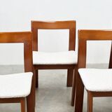Set of six sculptural Italian dining chairs by Mobil Girgi