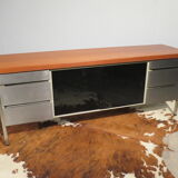 Vinco teak and metal sideboard
