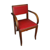 Fauteuil vintage année 40 rouge