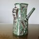 Domingo Punter, large pitcher with 3 handles, ceramic, signed, Spain 1960