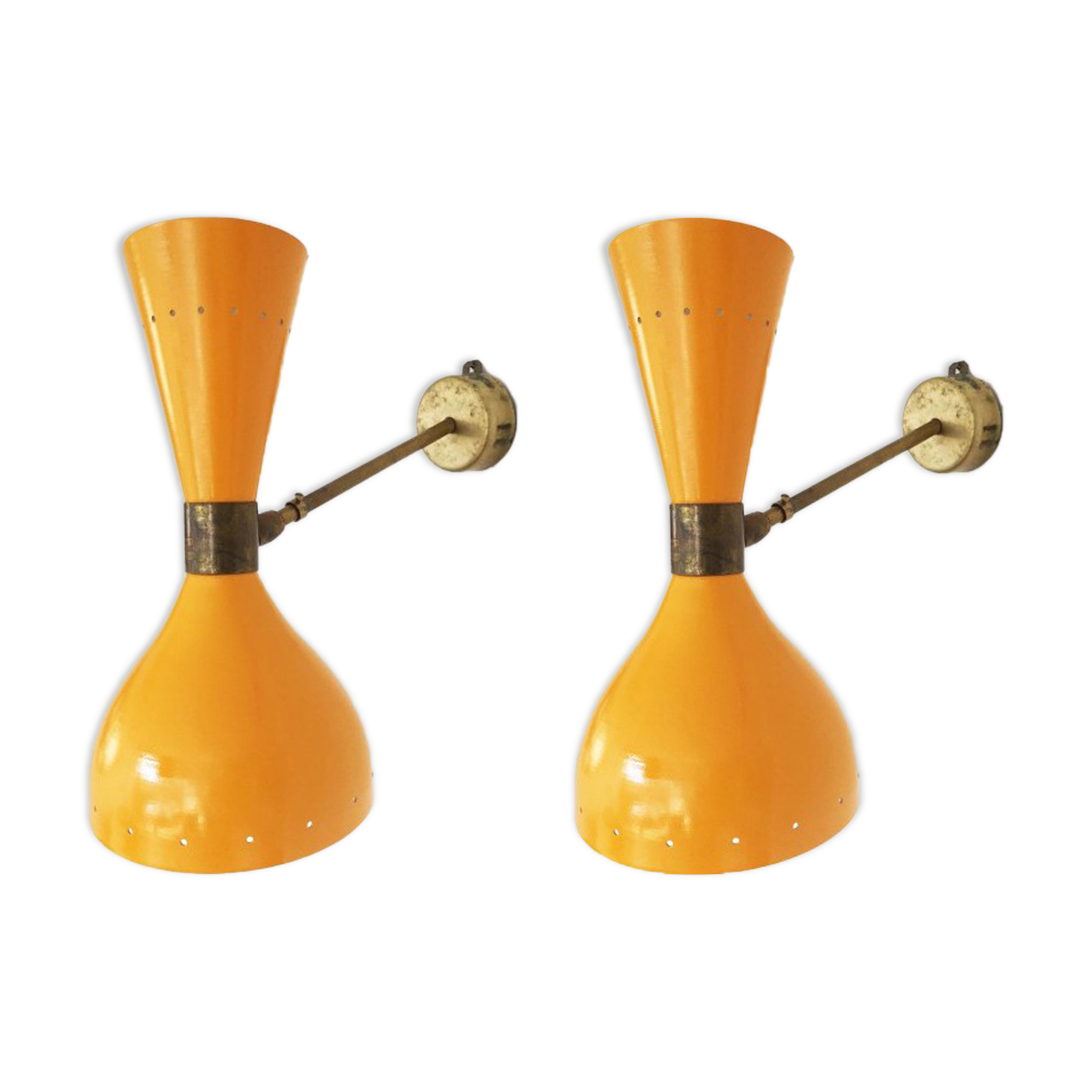 Pair of Italian design sconces 1950s