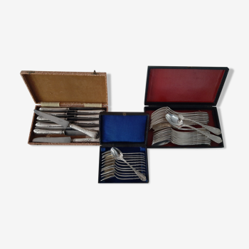 A.Frenais silver cutlery set 47 pieces