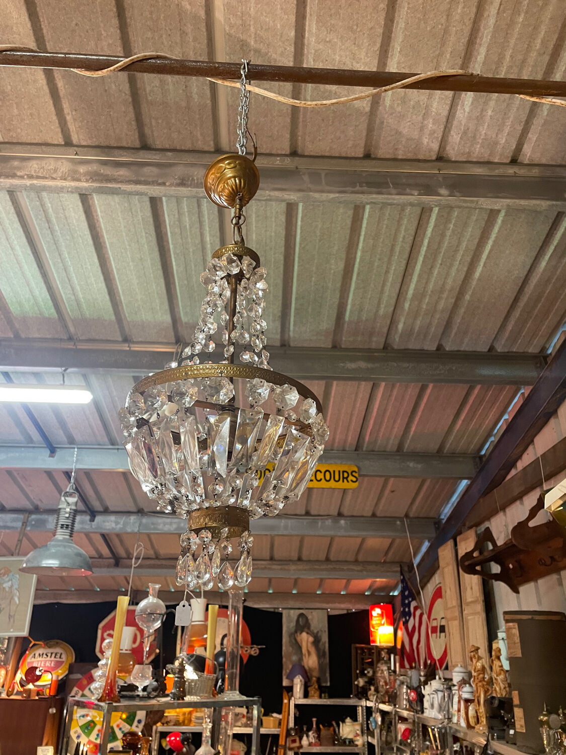 Chandelier with tassels