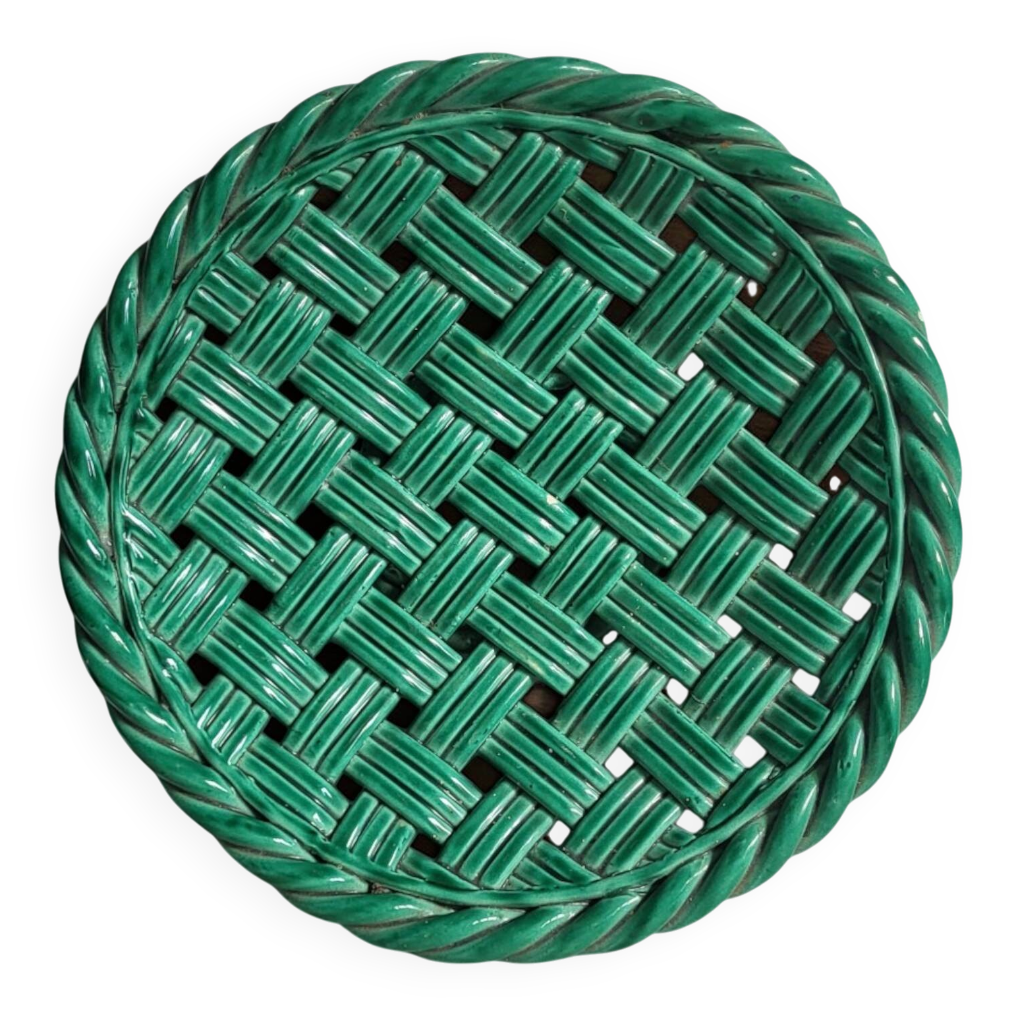 Corbeille en céramique tressée Vallauris