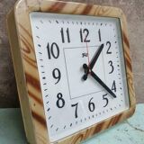 Old factory clock brown wall clock