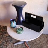 Porte revues 70's plexi noir Roche bobois