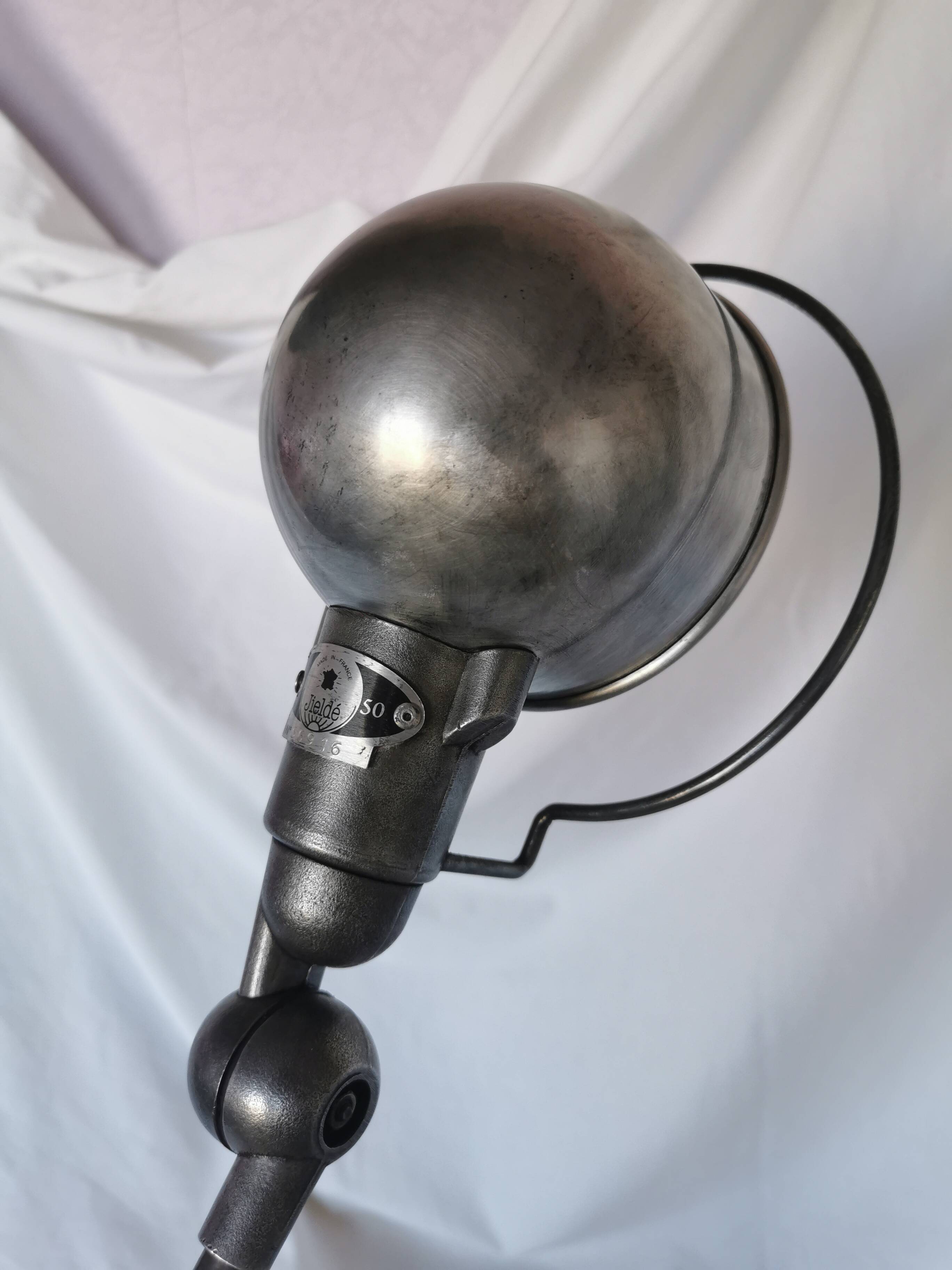 Jieldé SI333 lamp, raw steel, Lyon, France