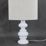 1970s Ceramic Table Lamp with New Fabric Shade, Italy