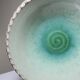 Large glazed terracotta fruit bowl Westraven Utrecht vintage 1970s
