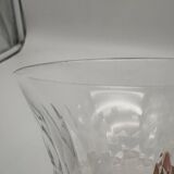 10 crystal champagne glasses, Bacarat, Picadilly model, France