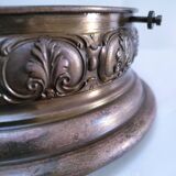 Shell glass and brass ceiling light, early 20th century