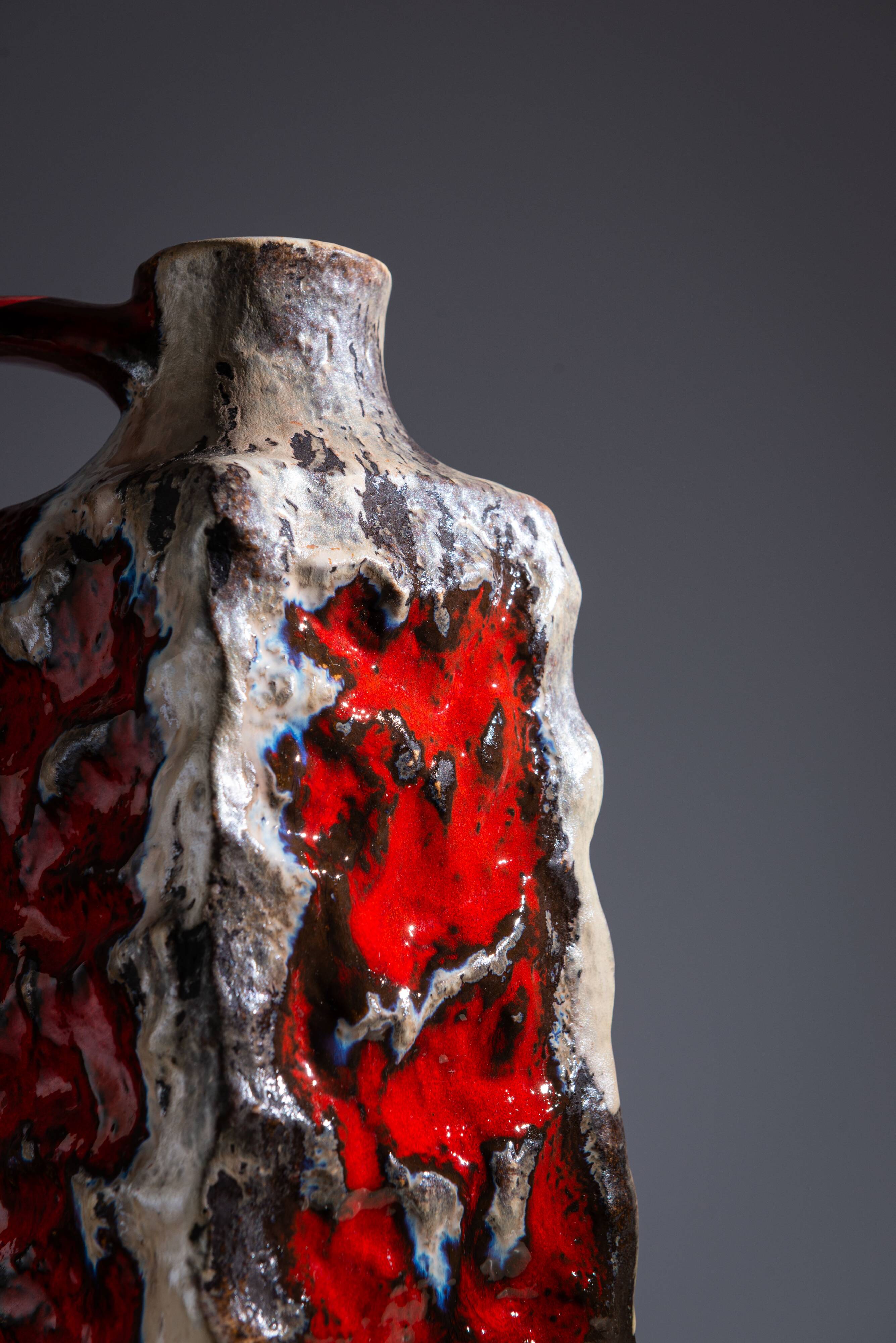 Übelacker Keramik W-Germany fat lava vase