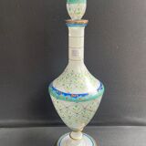 Large signed decanter - Hand decoration - XXth