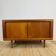 Dyrlund buffet in teak with sliding doors and interior drawers, Denmark 1960.