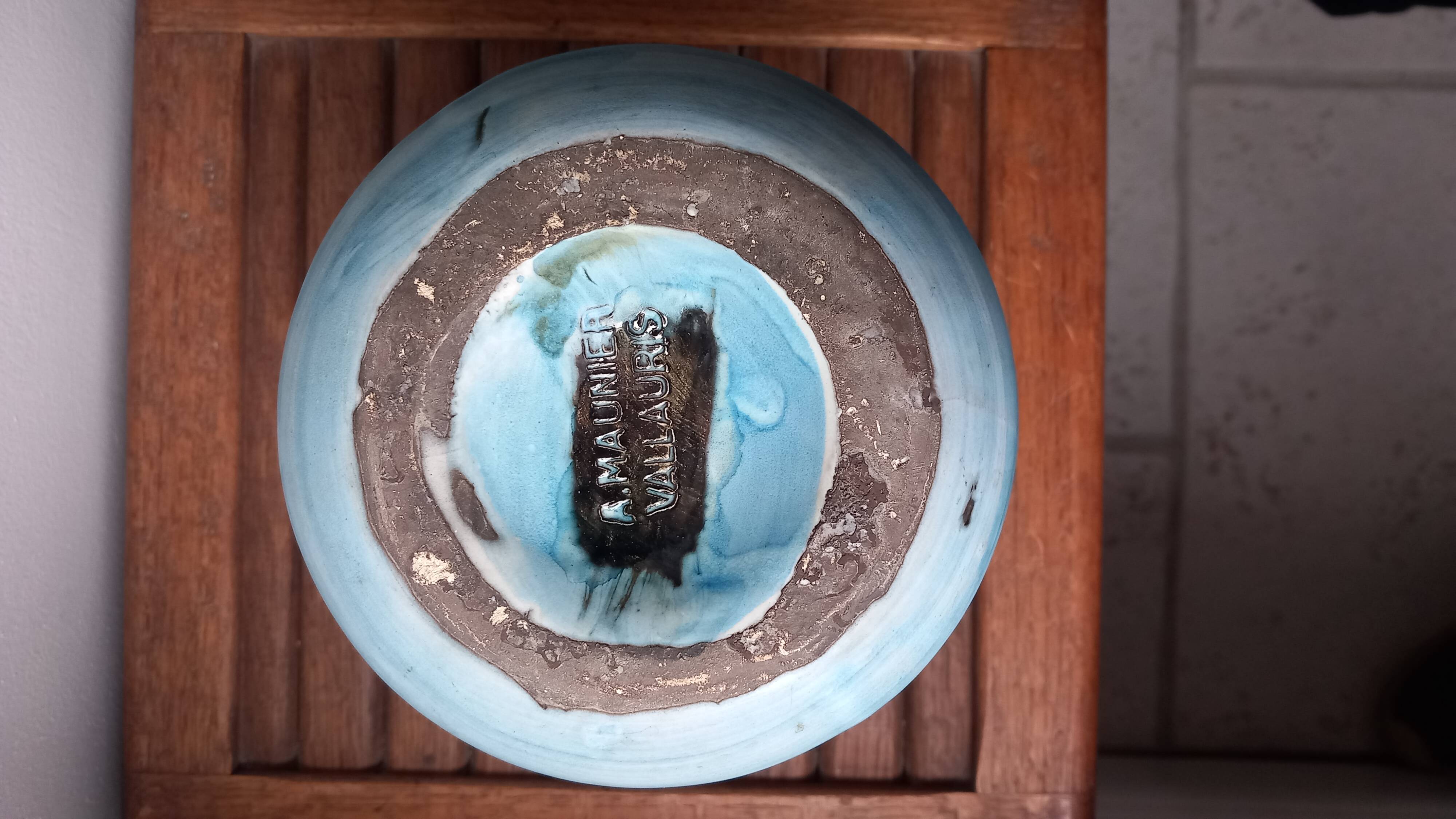 Vintage vase signed "Maunier Vallauris"