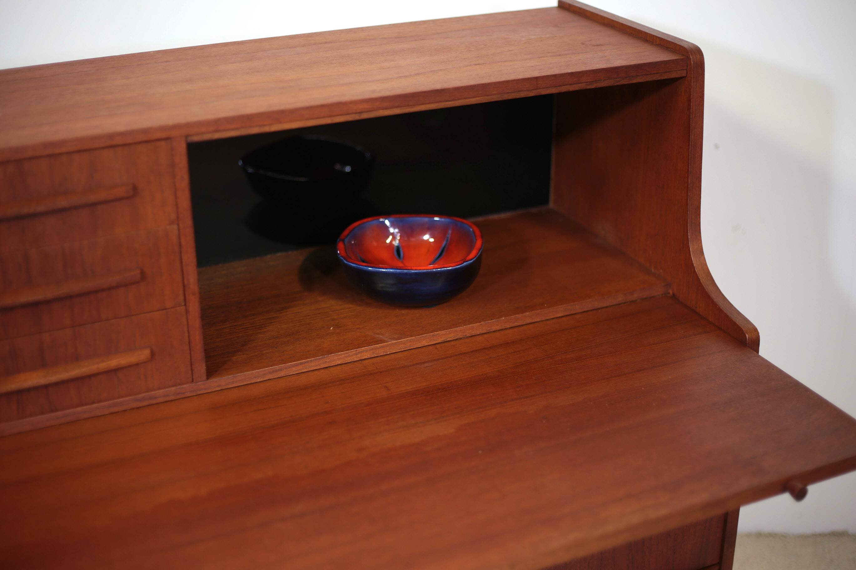 Danish teak secretary