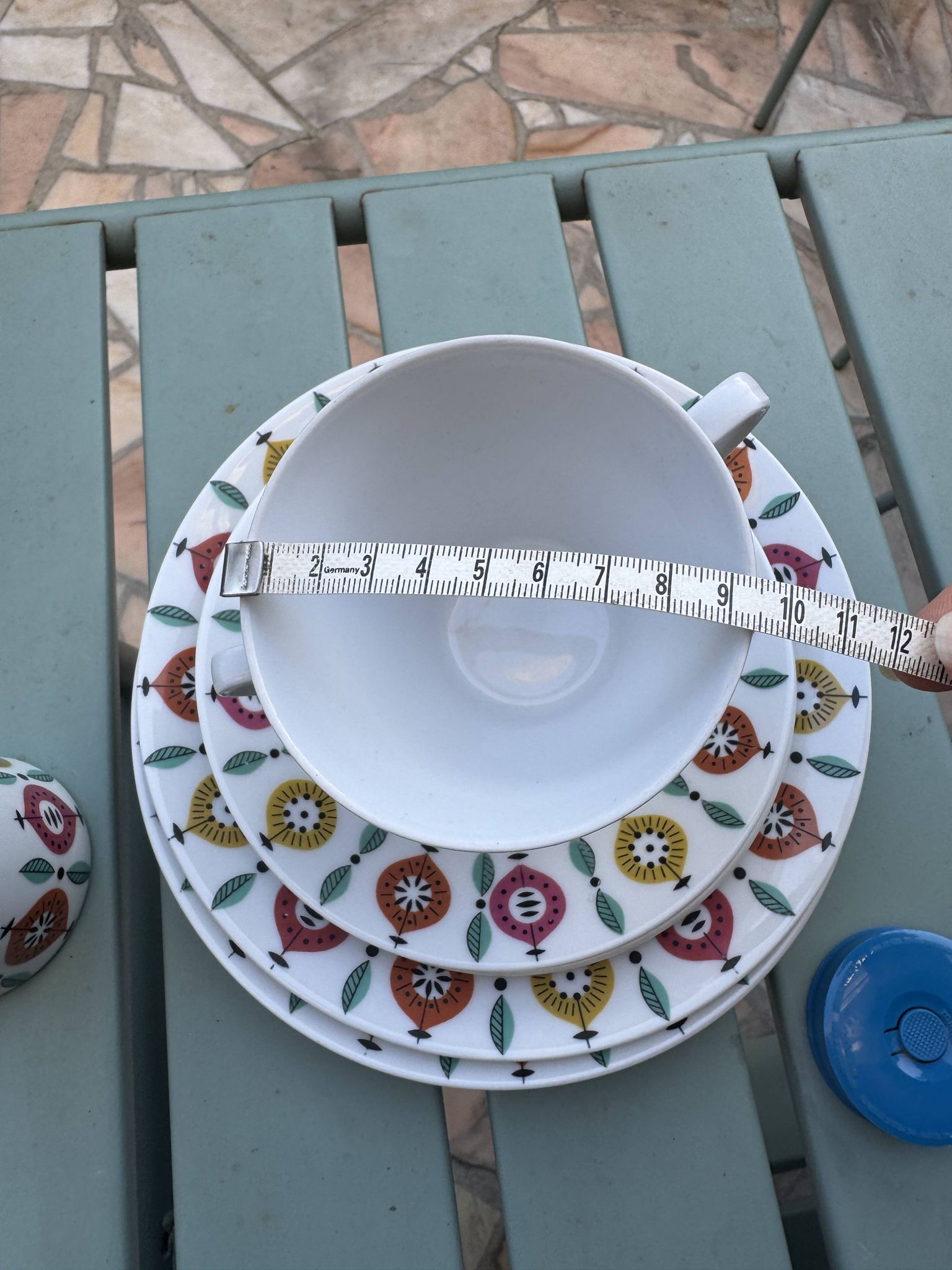 Vintage tea service from the 70s – Schirnding Bavaria – 2 cups + plates