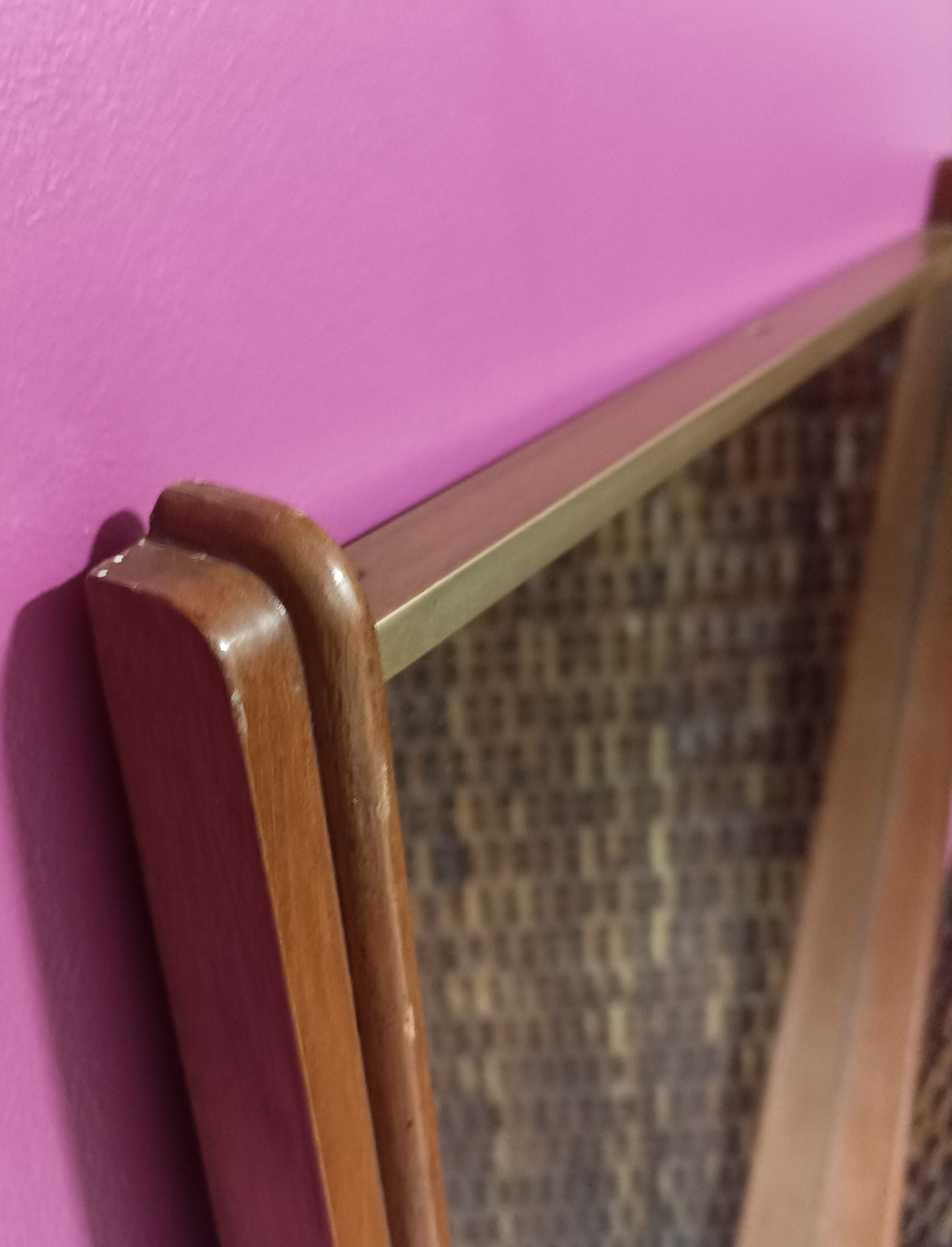 Scandinavian entrance mirror from the 60s 42x117cm