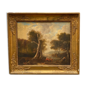 Huile sur toile ecole française