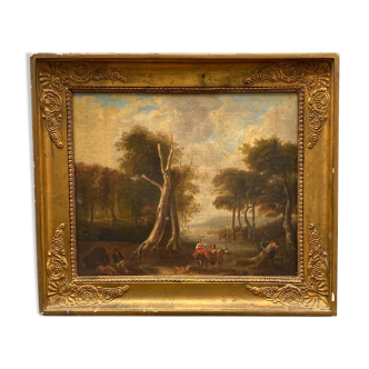 Oil on canvas french school early nineteenth undergrowth