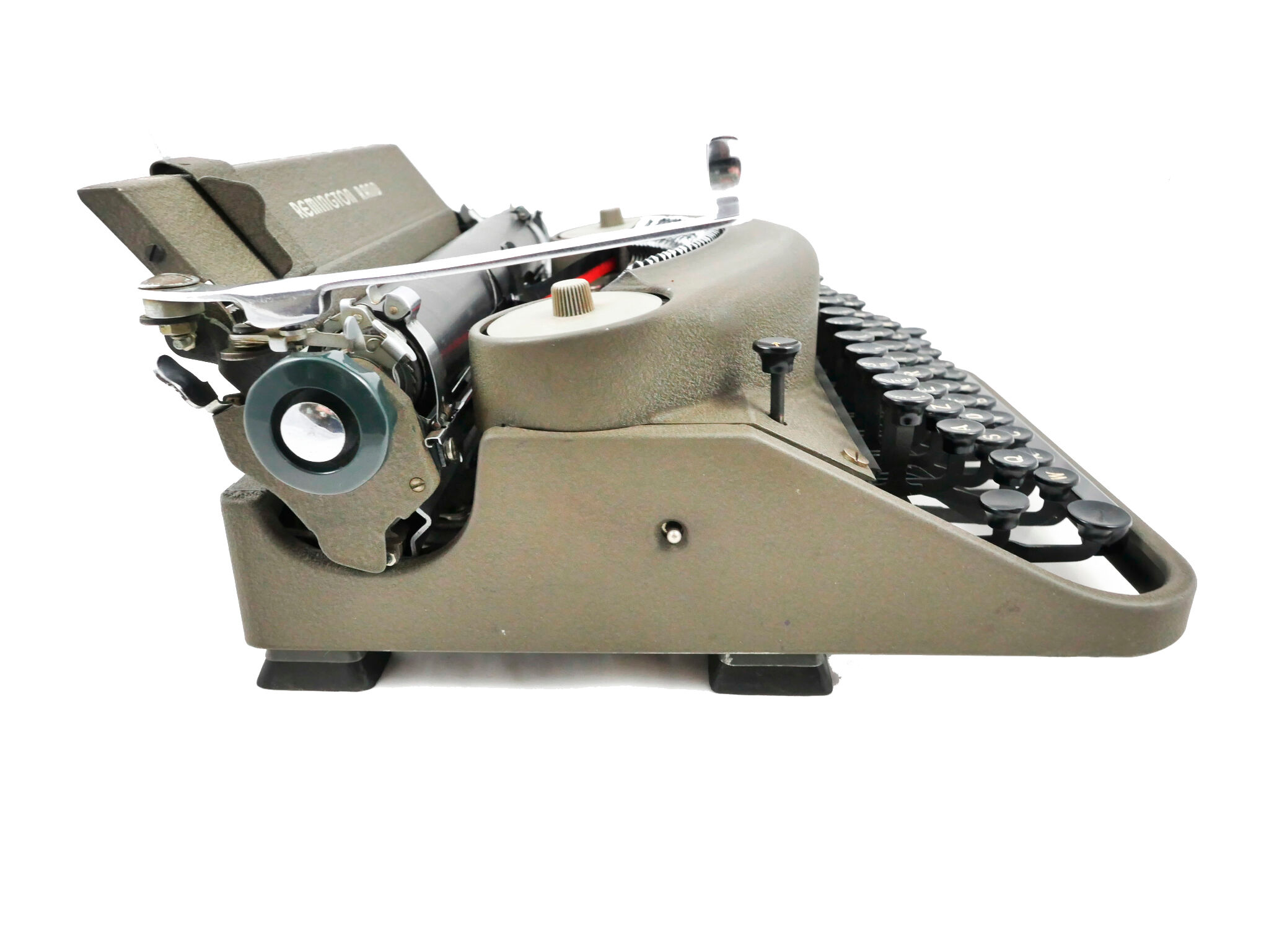 Remington Noiseless Green Typewriter Revised New Ribbon
