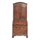 Bureau secrétaire en chêne antique du XVIIIe siècle avec dessus/bibliothèque