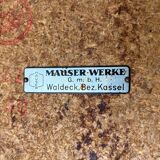 Mid-century German tubular steel table by Mauser Werke Waldeck.