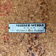Mid-century German tubular steel table by Mauser Werke Waldeck.
