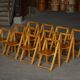Set of 12 Foldes chairs by Aldo Jacober & Pierangela D'Aniello, Italy, 1960s.