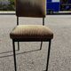 Vintage metal and velvet chair 1950