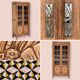 Parisian wardrobe glazed art deco 1930 raw wood