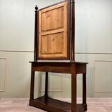 Dressing Table In Flamed Mahogany From The Empire Period 19th Century