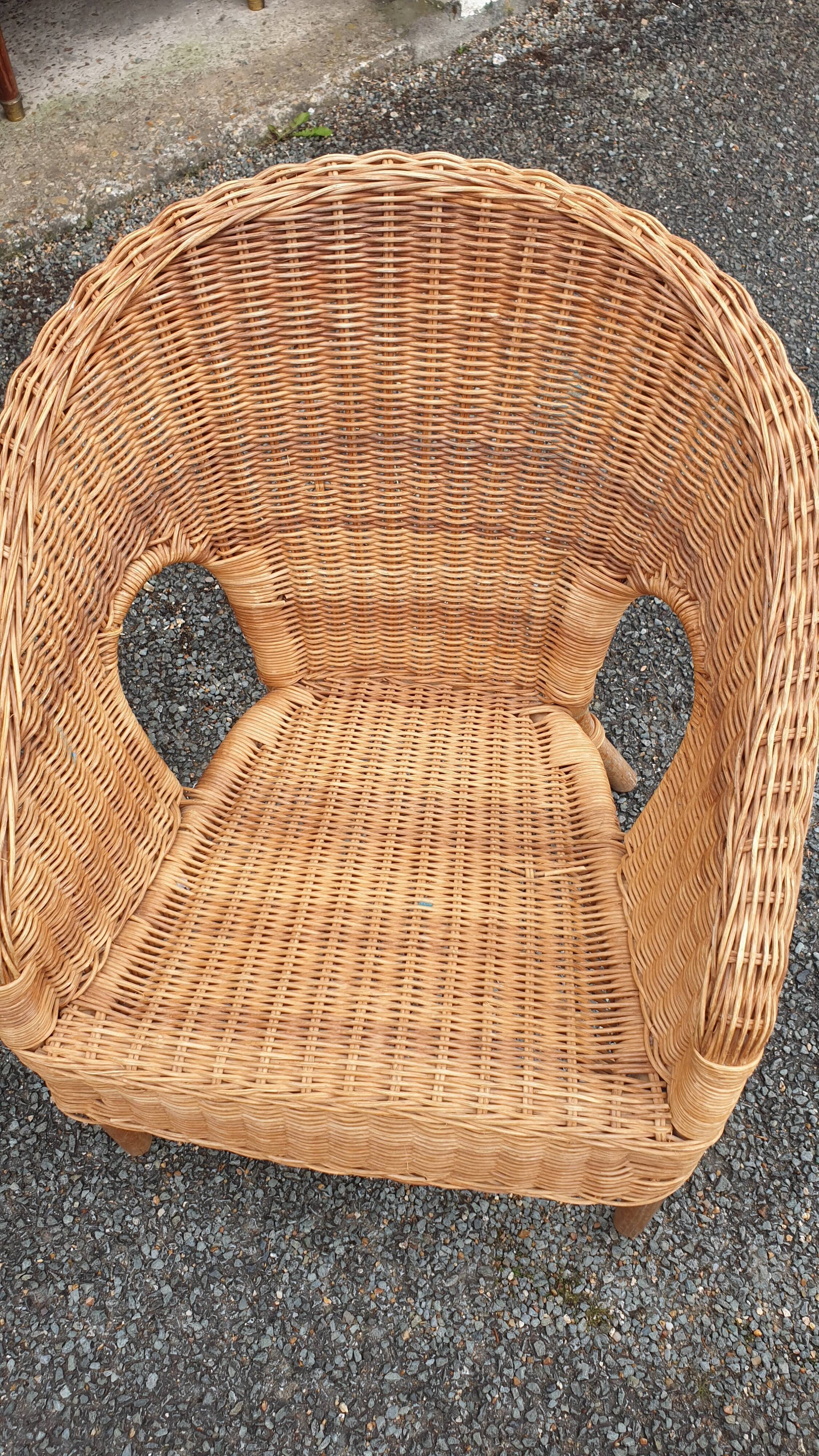 Rattan lounge for children