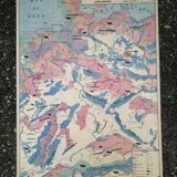 Old MDI map Germany Agricultural and vintage population