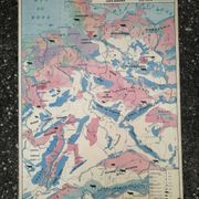 Old MDI map Germany Agricultural and vintage population