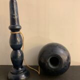 Bilboquet ancien en bois, hauteur 30 cm
