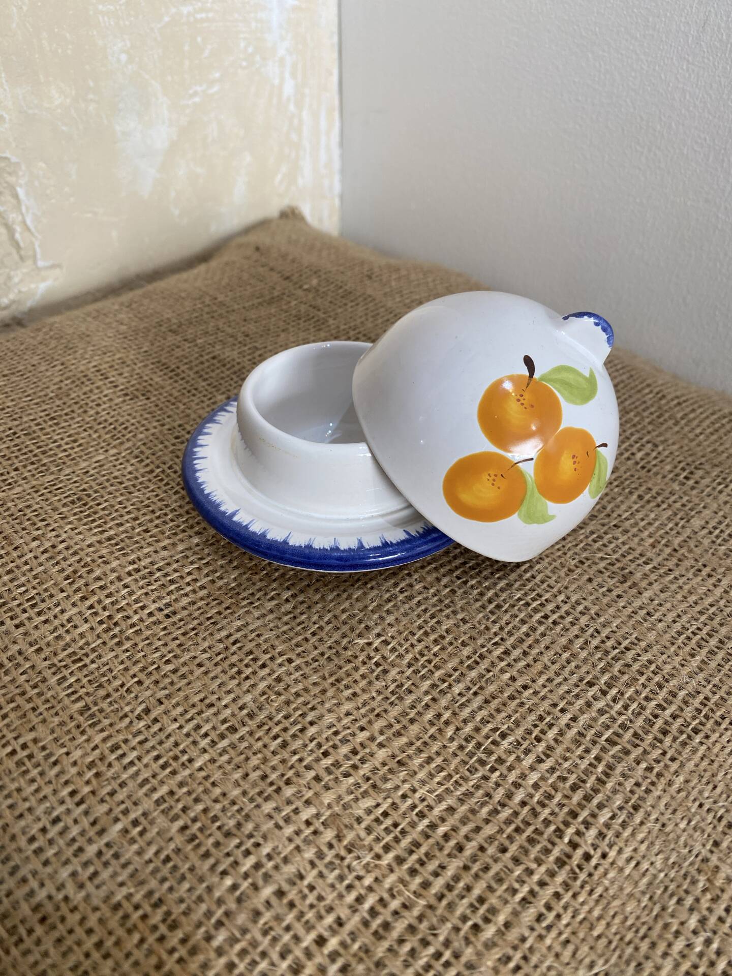 Mini individual butter dish Niderviller – French earthenware