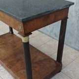 Large Empire period mahogany console table