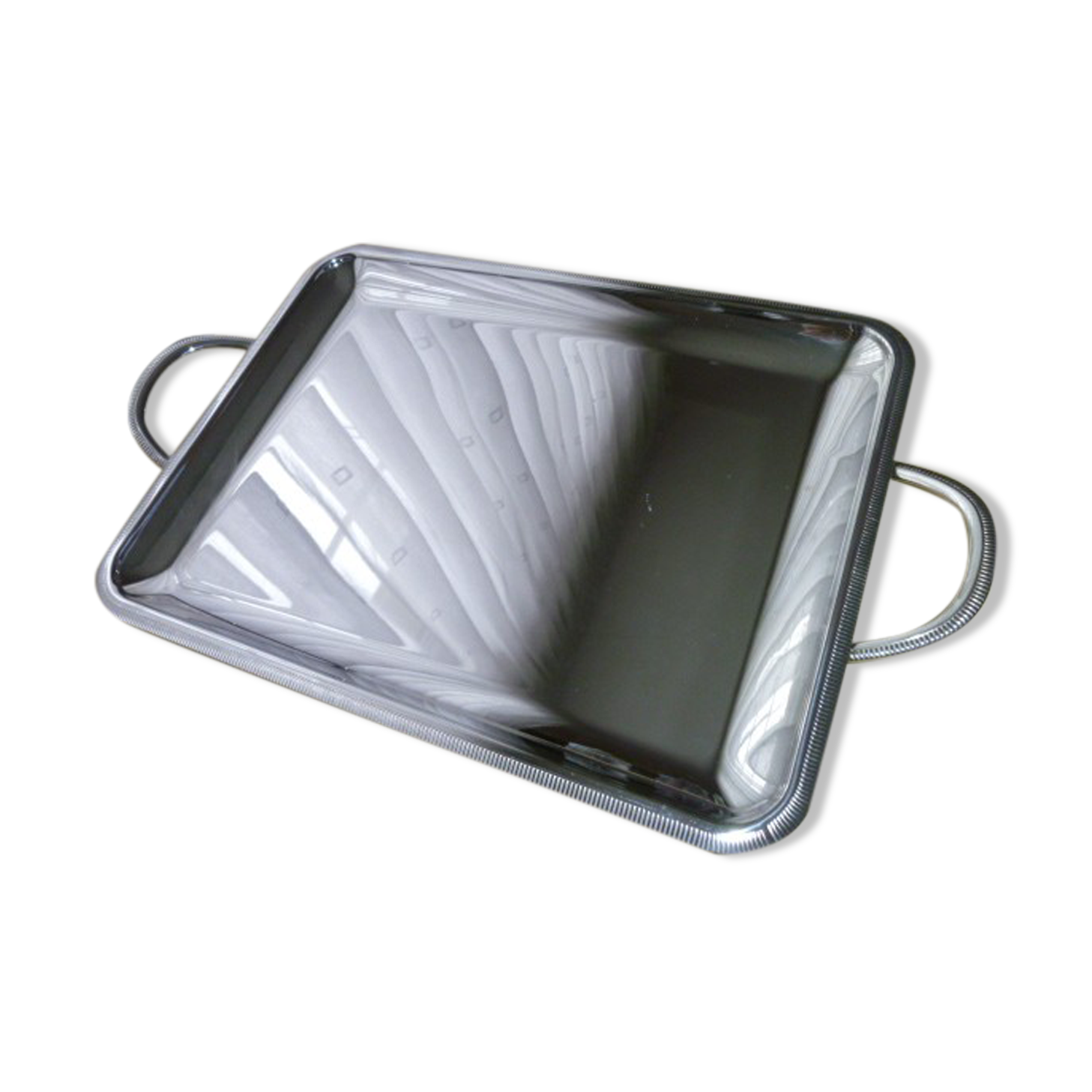 Plateau de service en acier inoxydable Létang et Rémy  30 x 40 cm