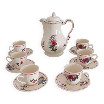 Sarreguemines Faïencerie coffee service - Agreste model