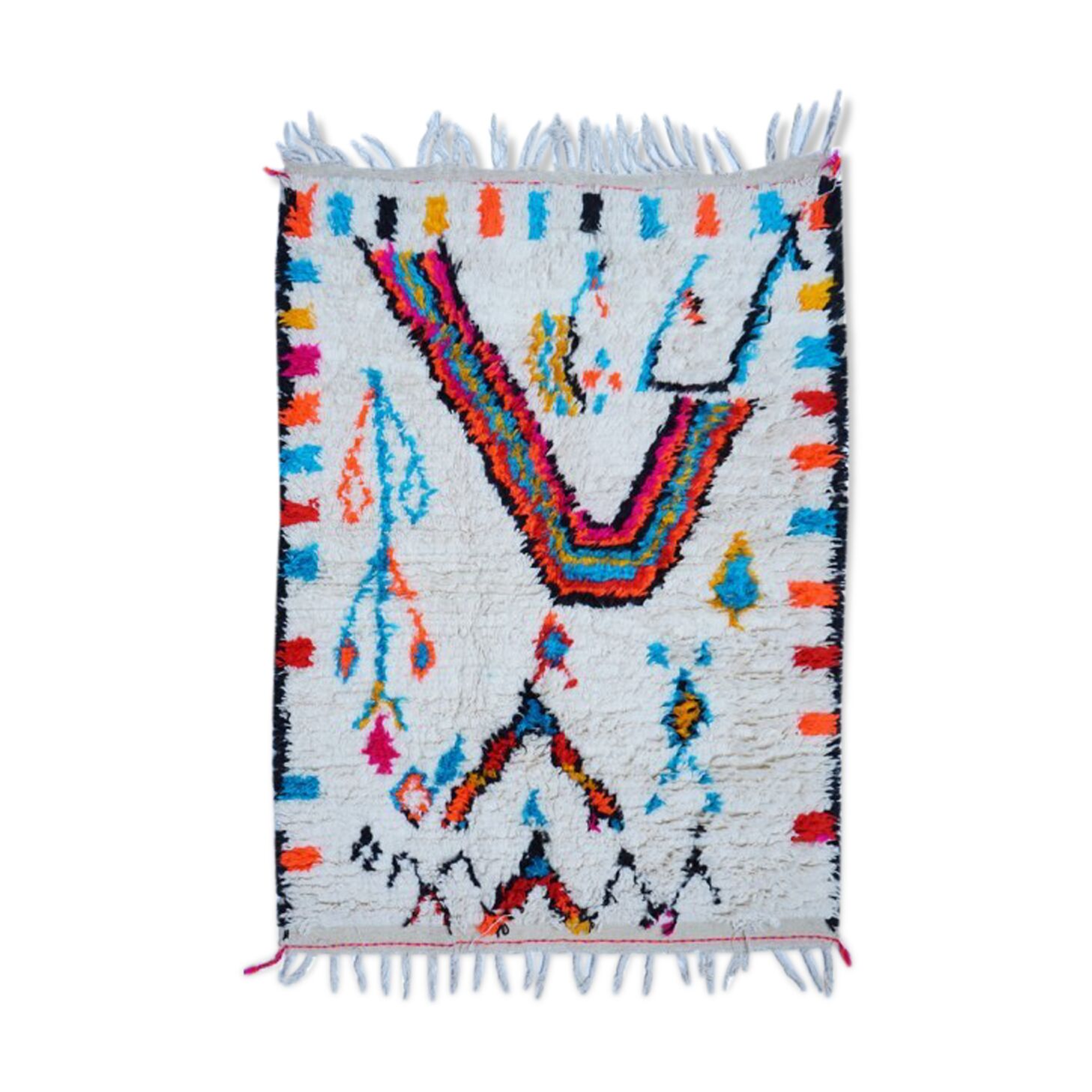 Tapis berbère coloré 192x130cm