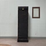 Black patinated curtain filing cabinet