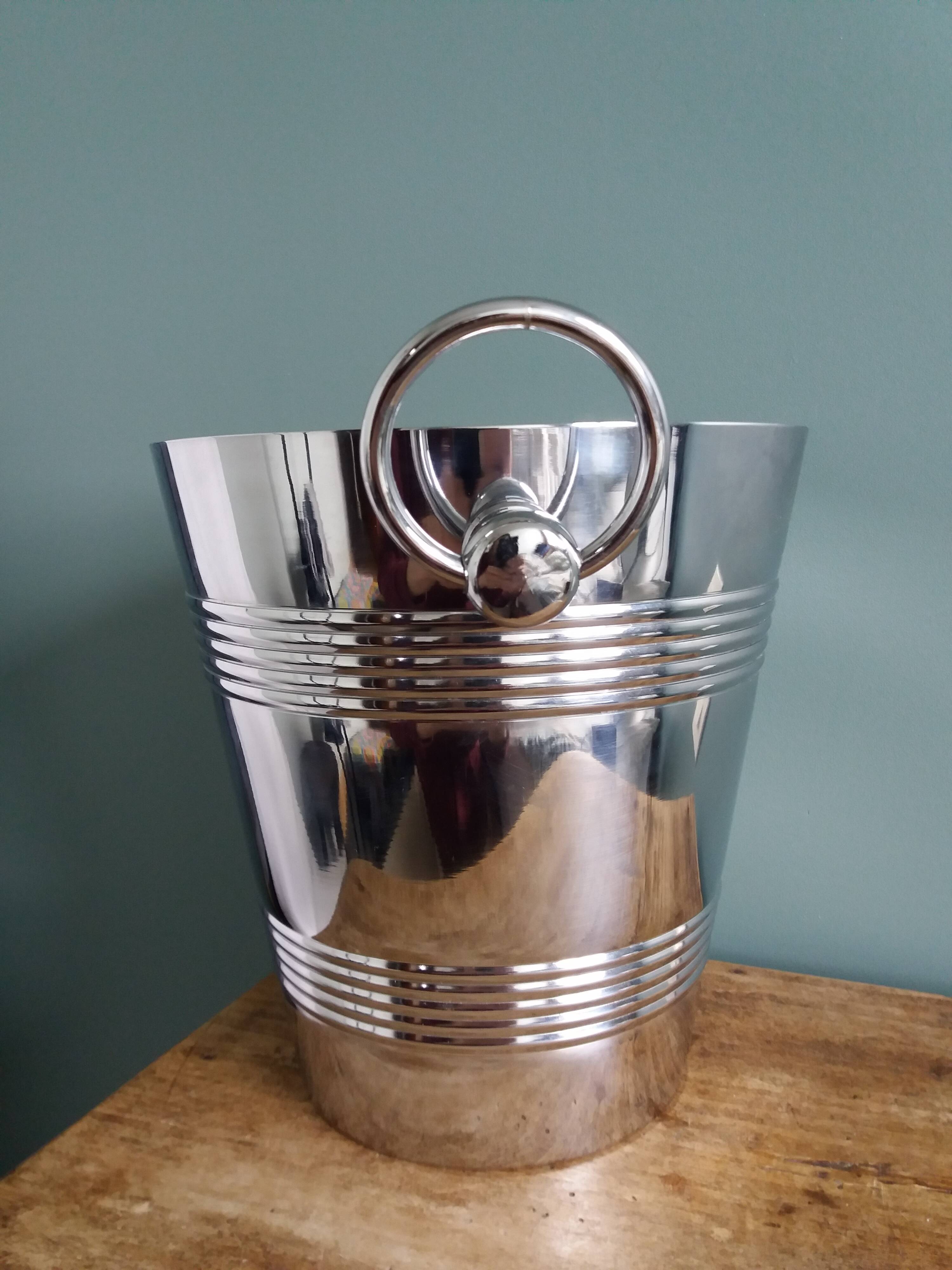 Silver-plated champagne bucket