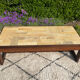 Vintage coffee table in rosewood and ceramic.