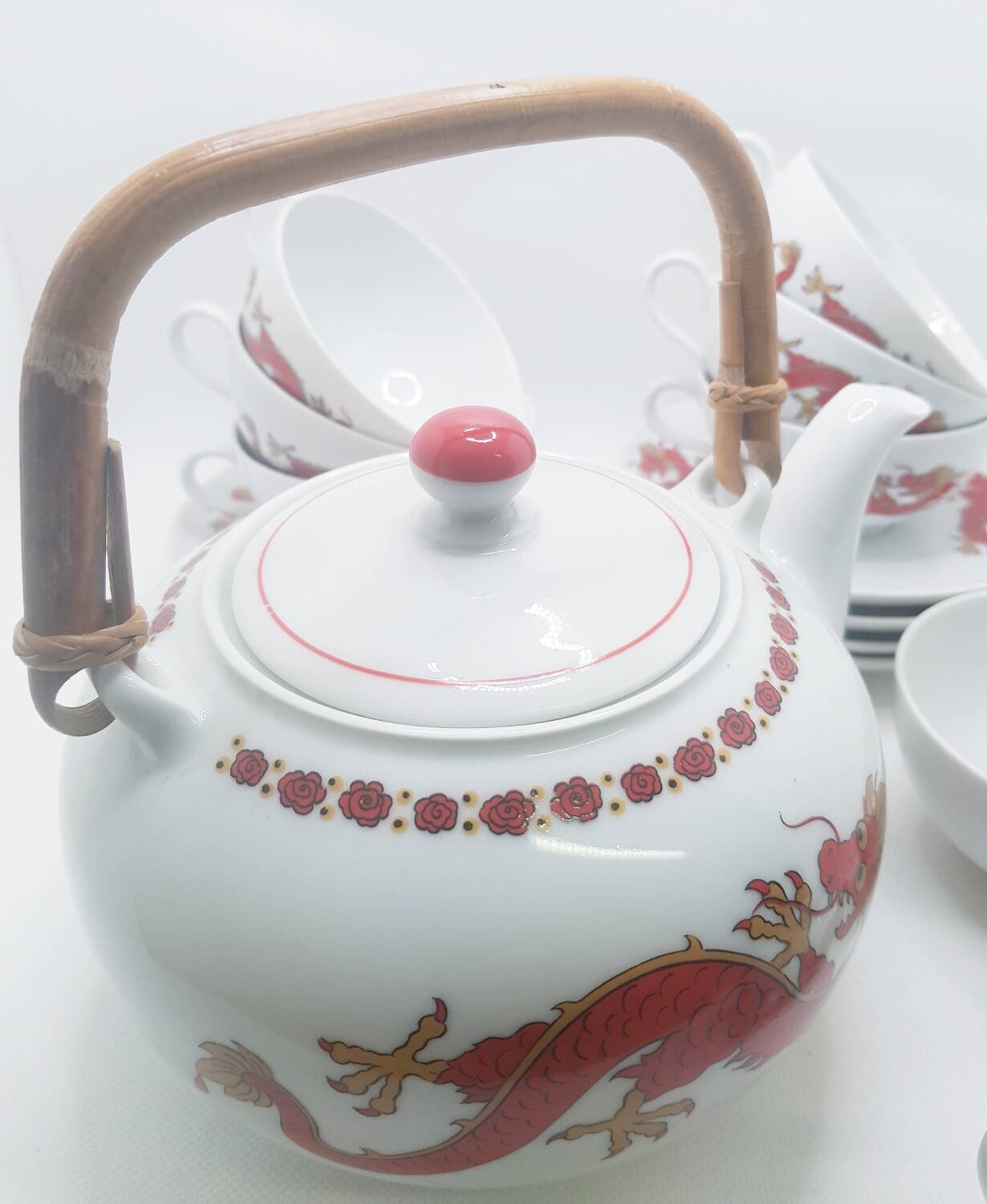Théière dragon en porcelaine bavaroise
