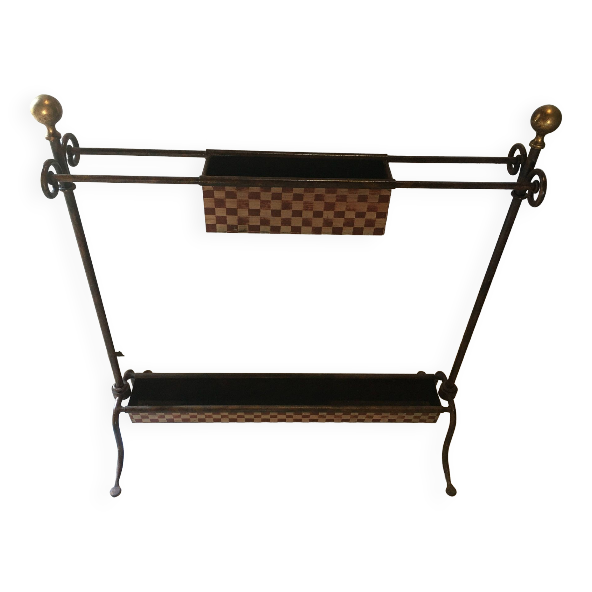 Wrought iron umbrella stand